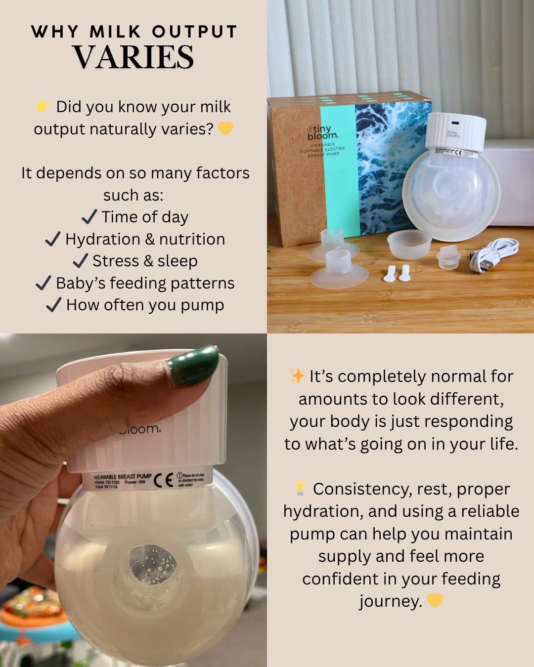 Hands-Free Wearable Breast Pump - Hospital Grade Cordless