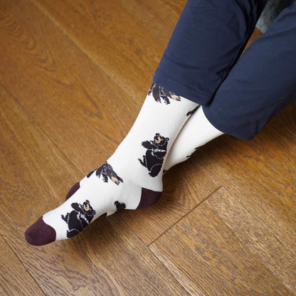 Save the Black Bear Bamboo Socks Barekind NZ