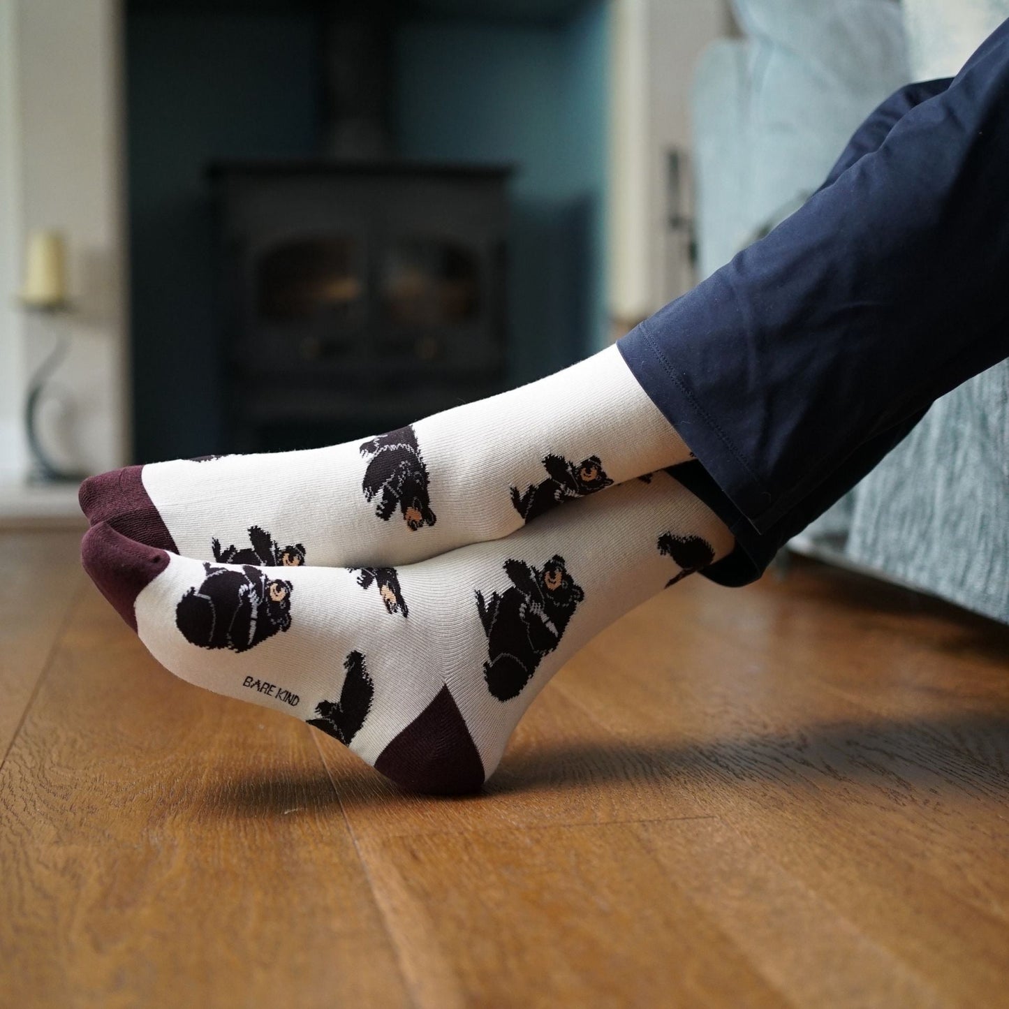 Save the Black Bear Bamboo Socks Barekind NZ