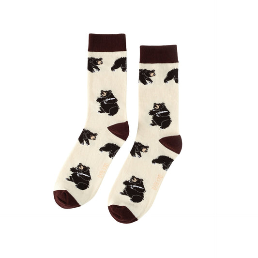 Save the Black Bear Bamboo Socks Barekind NZ
