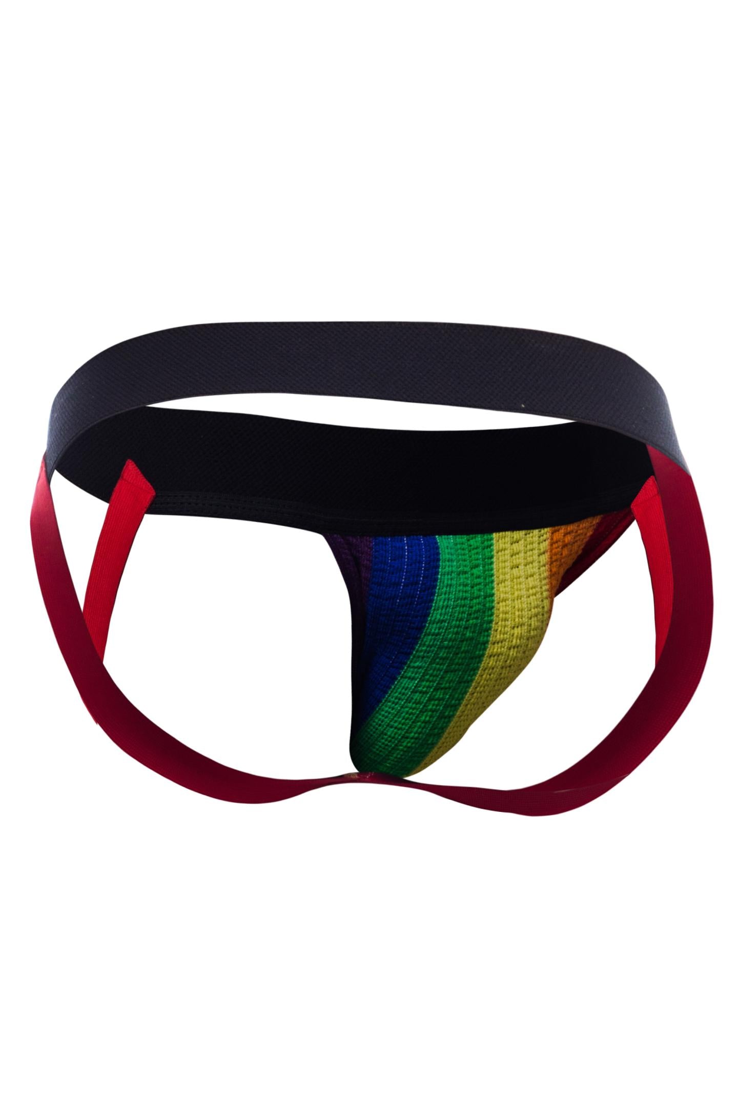 colorful stripe pride jockstrap - XL-1