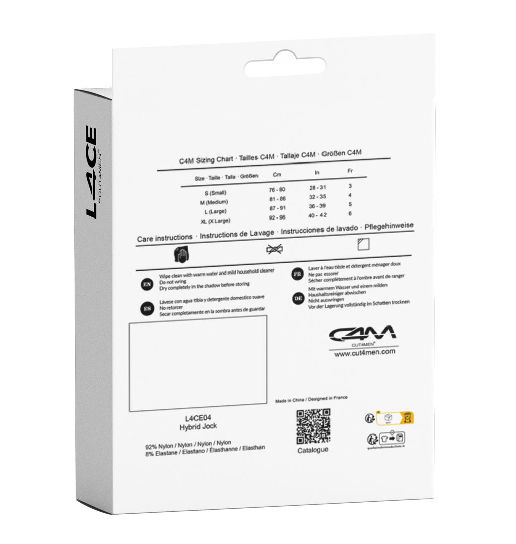 black Jockstrap Capri L4CE04 - XL-7