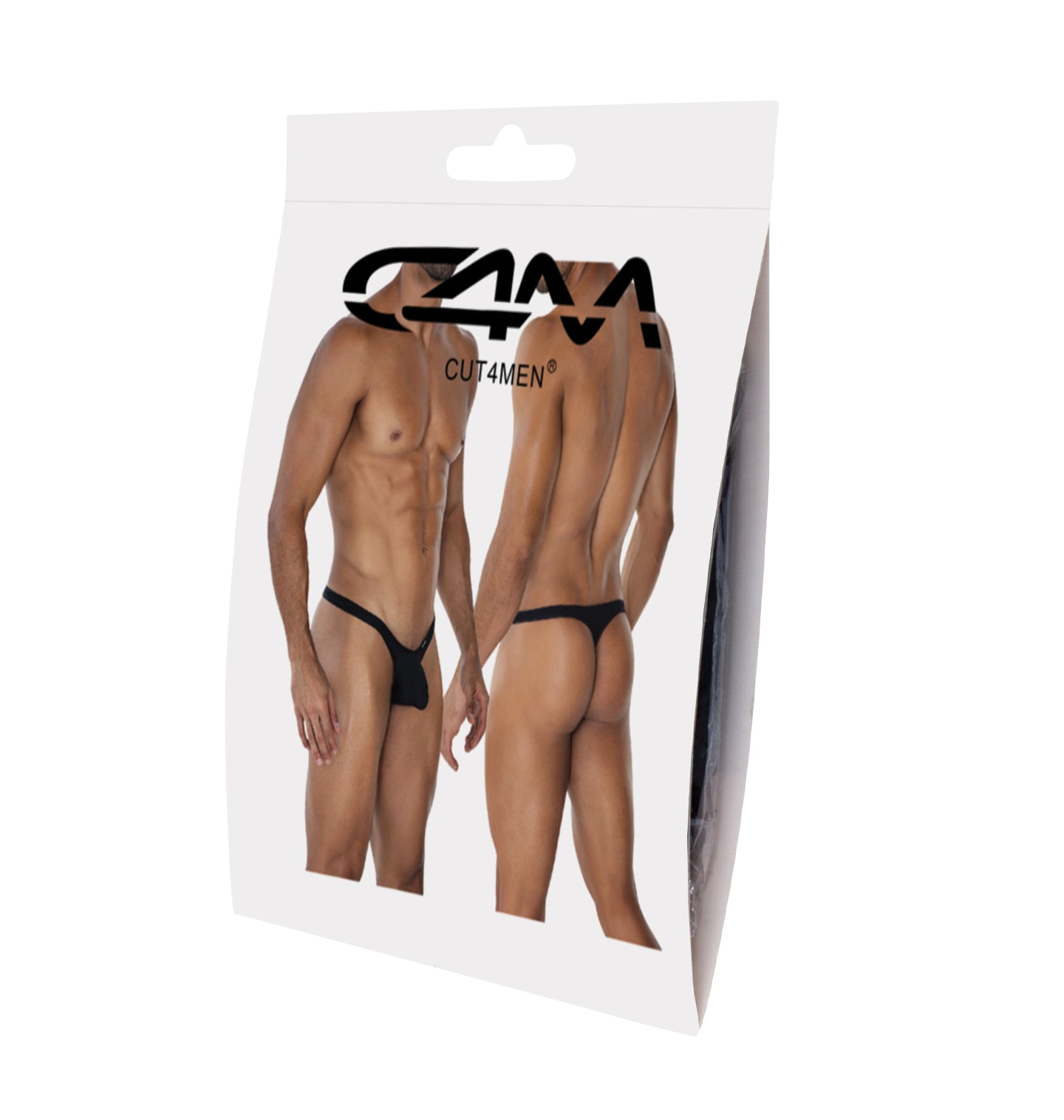 black Low Rise Bulge String C4MSPXBUL02 - XL-4