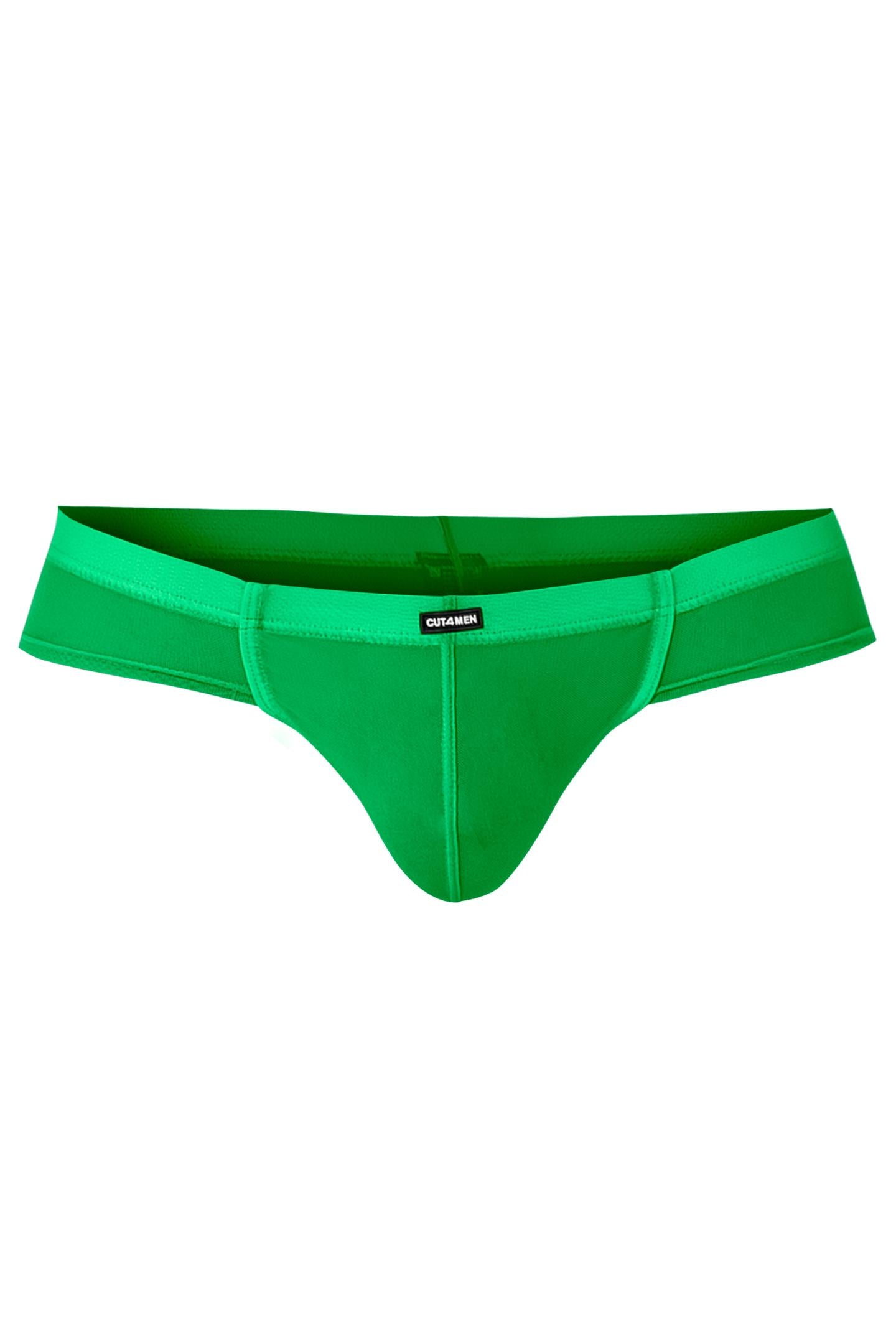 green Mesh Hybrid Cheeky Brief C4MSPX22 GLOW - XL-0
