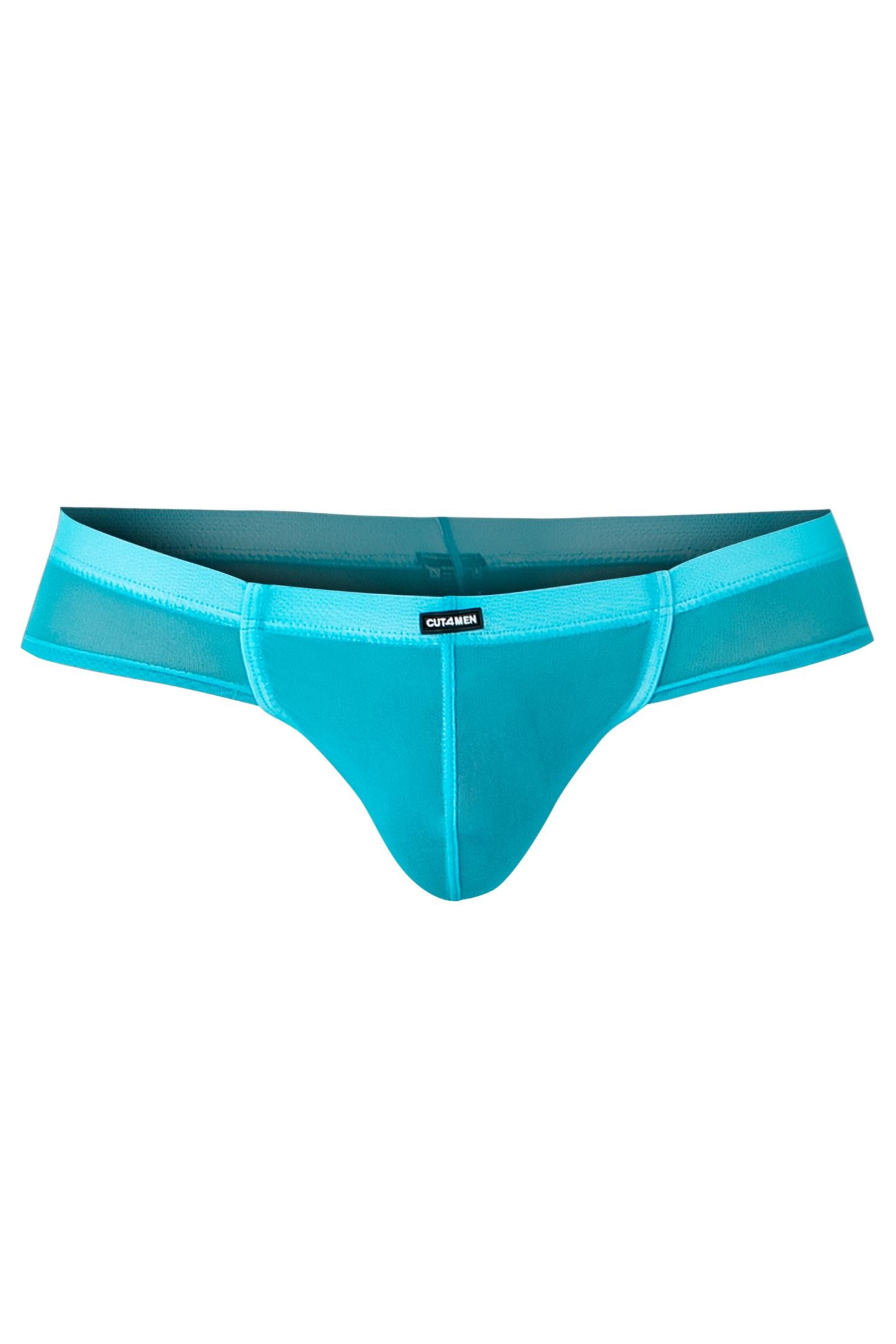turquoise Mesh Hybrid Cheeky Brief C4MSPX22 GLOW - XL-0