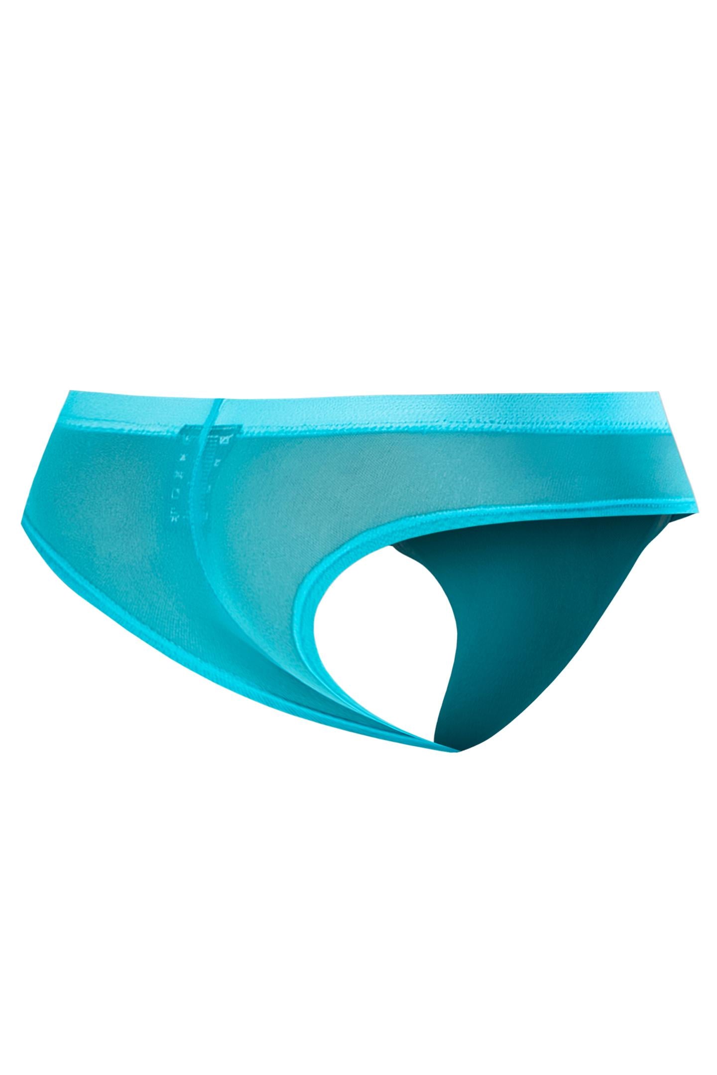 turquoise Mesh Hybrid Cheeky Brief C4MSPX22 GLOW - XL-1