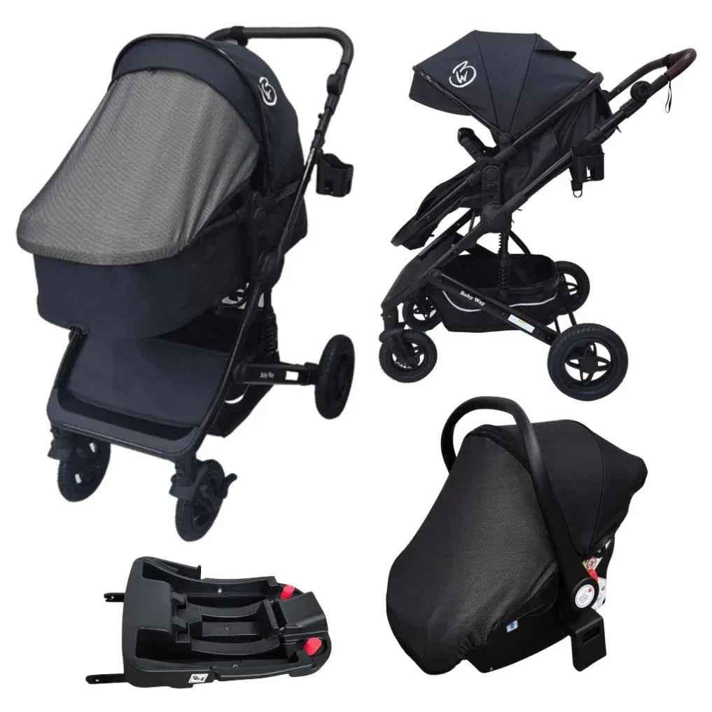 Preorder - Evolve 3 in 1 Stroller + Bassinet + i-Size Capsule Travel System with Sunshade Sets and Mattress + Food Tray
