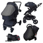 Preorder - Evolve 3 in 1 Stroller + Bassinet + i-Size Capsule Travel System with Sunshade Sets and Mattress + Food Tray