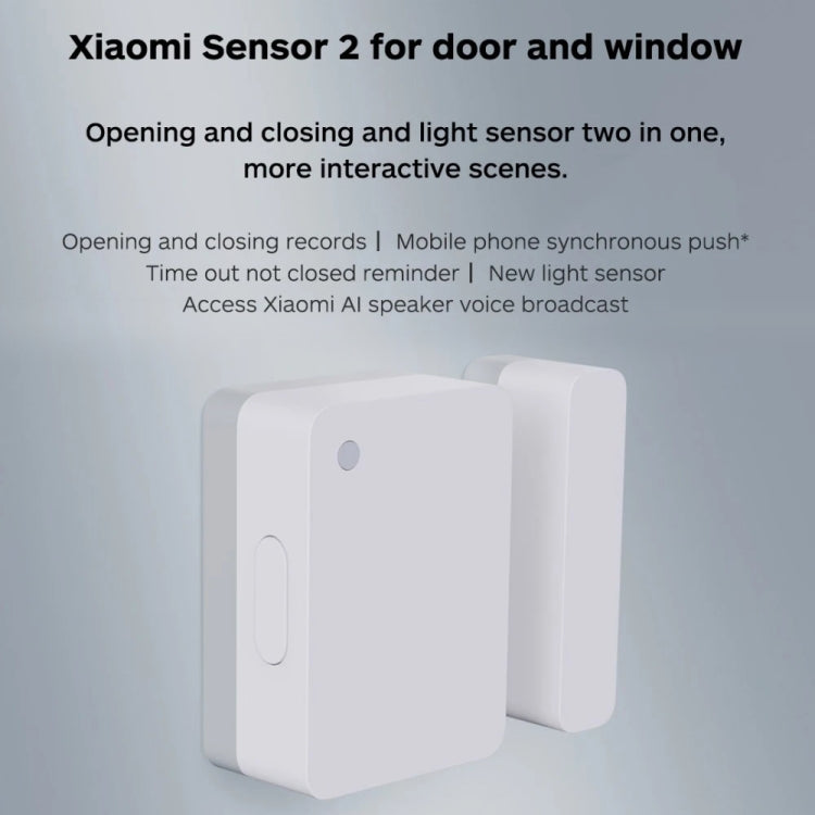 Original Xiaomi Intelligent Mini Door Window Sensor for Xiaomi Smart Home Suite Devices, with the Xiaomi Multifunctional Gateway Use (CA1001)