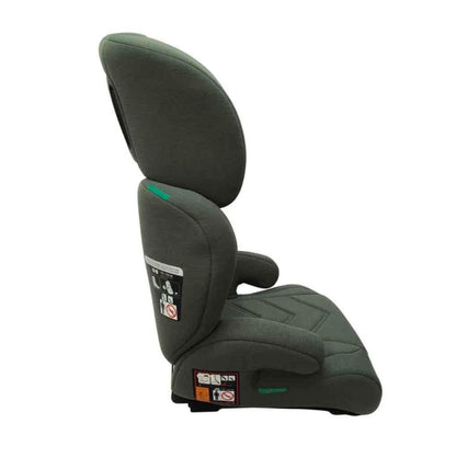 Zen i-Size Booster Car Seat with Isofix and Adjustable Headrest - GREEN