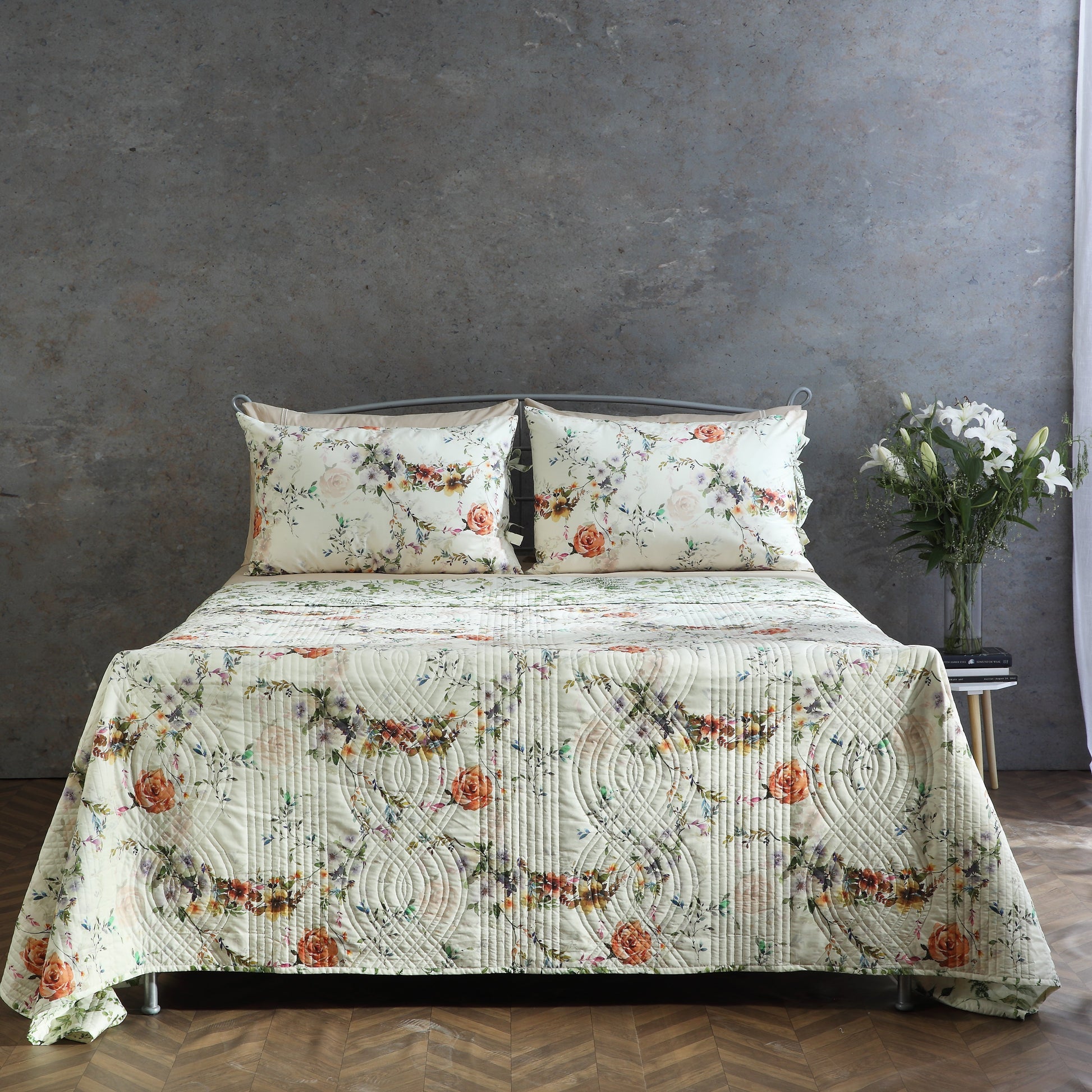PERCALE REVERSIBLE QUILT SET - EDWINA Whites of London NZ