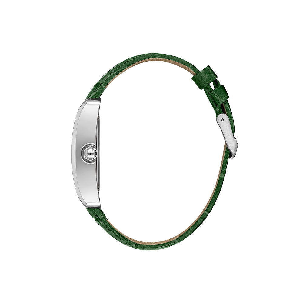 Daniel Klein Classic Green Dial and Genuine Leather Strap Silver Watch - DK.1.13909-3 Kiwi Watches
