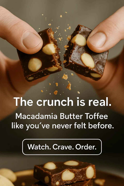 Lowrey Macadamia Butter Toffee Crunché 8-Pack