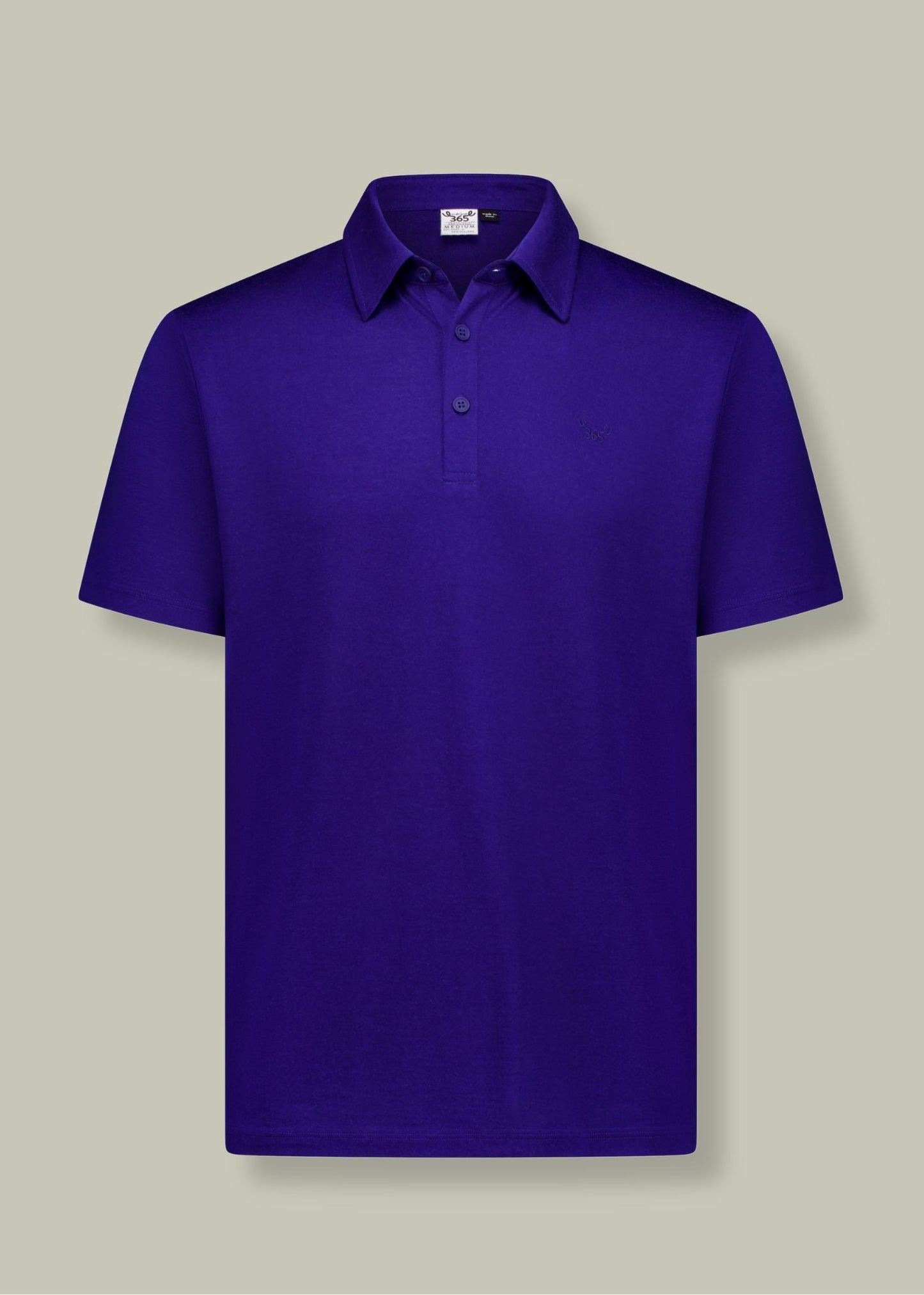 Men's Polo - 100% Merino Wool, Cobalt Merino 365 NZ