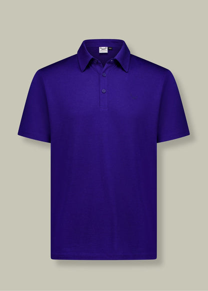 Men's Polo - 100% Merino Wool, Cobalt Merino 365 NZ