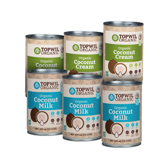 Organic Coconut Milk & Cream 400ml (6 Cans) livelifestore.co.nz
