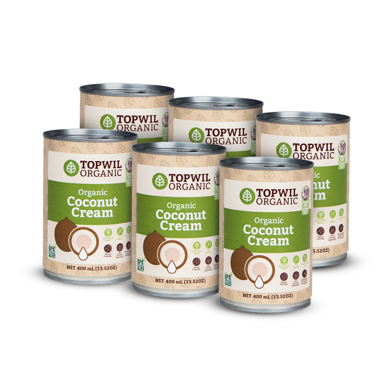 Organic Coconut Cream 400ml (6 Cans) livelifestore.co.nz