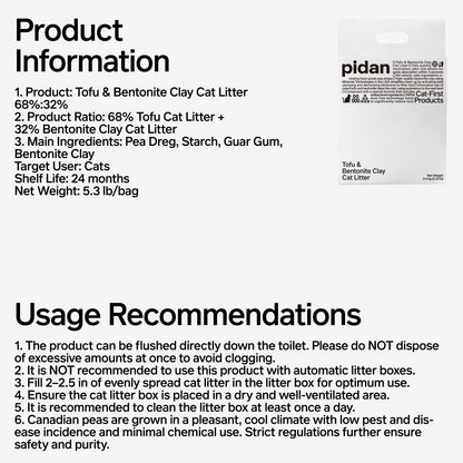 PIDAN Signature Tofu Blend Cat Litter Pidan New Zealand