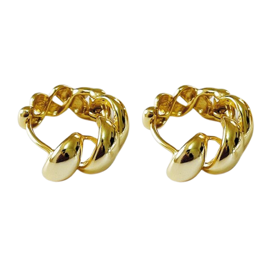 CHUNKY CROISSANT HOOPS 2CM-0