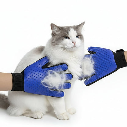 2 Pairs Pet Grooming Glove Brush Loose Hair Remover Fur Massage Removal Dog Cat dealonline.co.nz