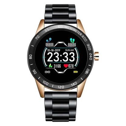 Multi-Functional Smart Watch with Steel Band - Business Style Alloy Case | Black, Gold, Silver