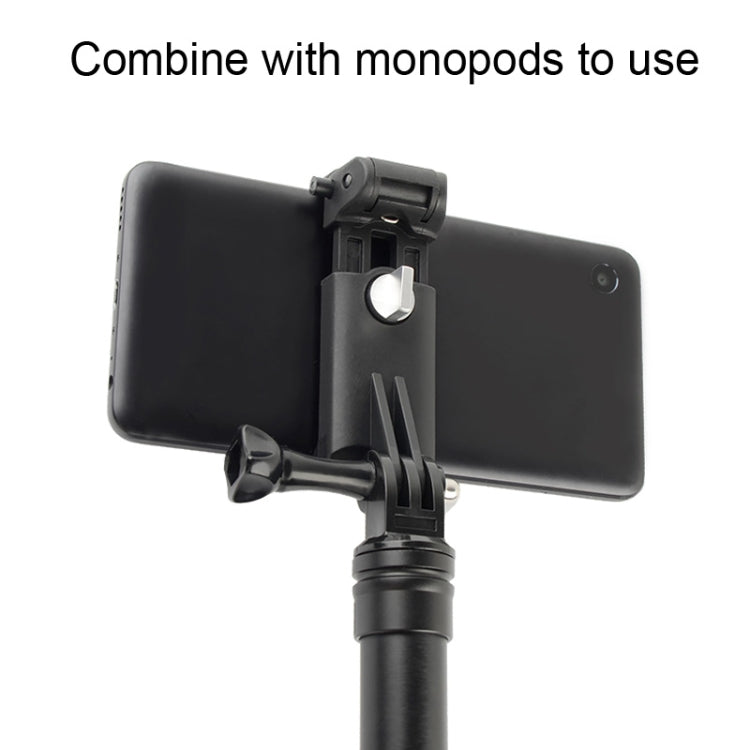 Selfie Sticks Monopods Mount Phone Clamp for iPhone, Samsung, HTC, Sony, LG and other Smartphones, Clip Range: 6-9cm