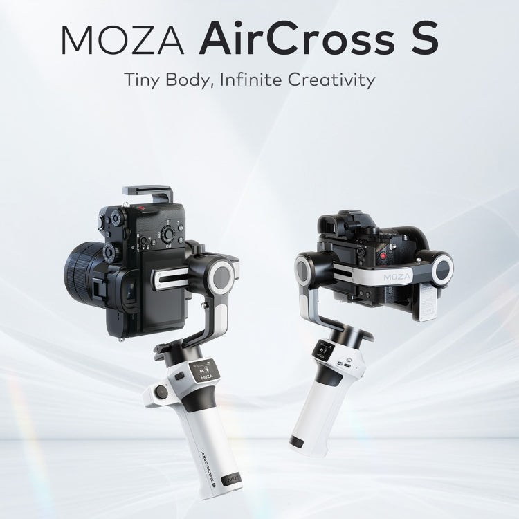MOZA AirCross S 3 Axis Foldable Handheld Gimbal Stabilizer for DSLR Cameras and Smart Phone