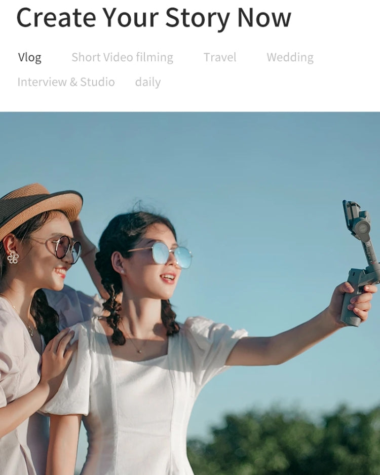 MOZA Mini MX 3 Axis Foldable Handheld Gimbal Stabilizer for Action Camera and Smart Phone