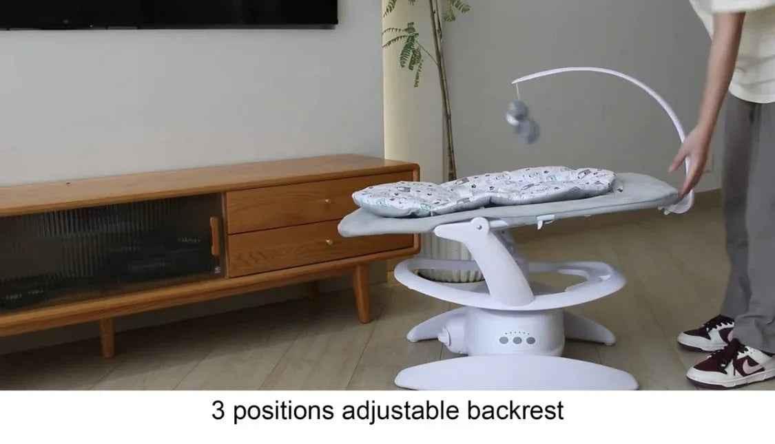 2-in-1 Electric Orbit 3D Advanced Baby Swing & Rocker with 360 Rotation and Toy
