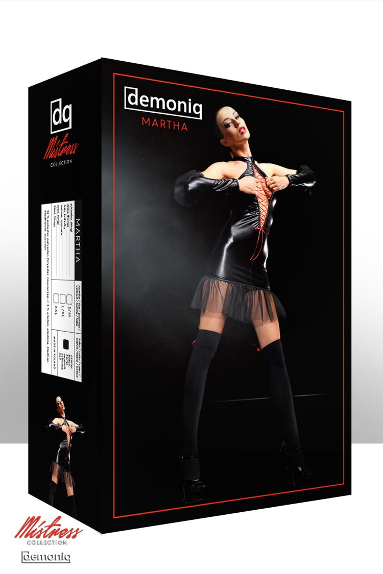 black Set Martha S/M by Demoniq-5