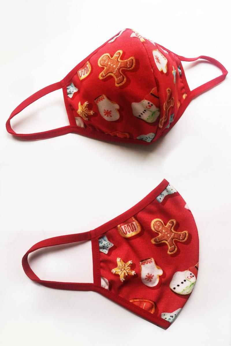 2 layer mask - decorative material with Christmas motifs. The mask is very comfortable, elegant and durable. It fits perfectly to the face. Using our masks you care about the environment - because each is reusable. Easy to maintain - washing in 60° C.T...