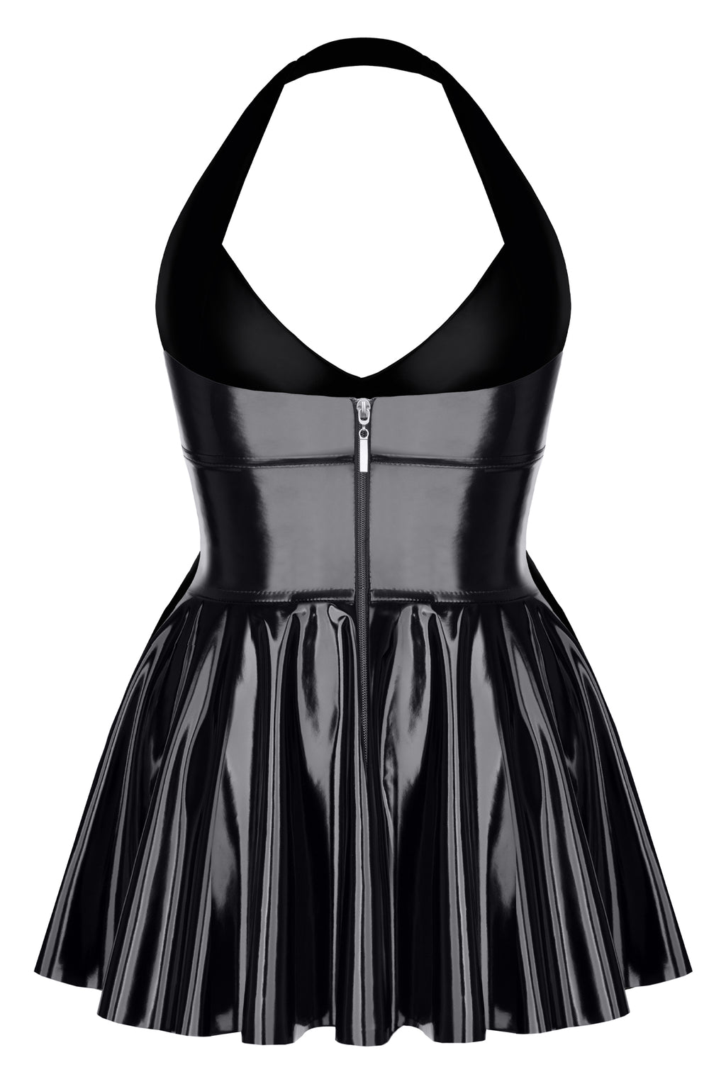 black vinyl mini dress TDSvenja001 - 5XL-1