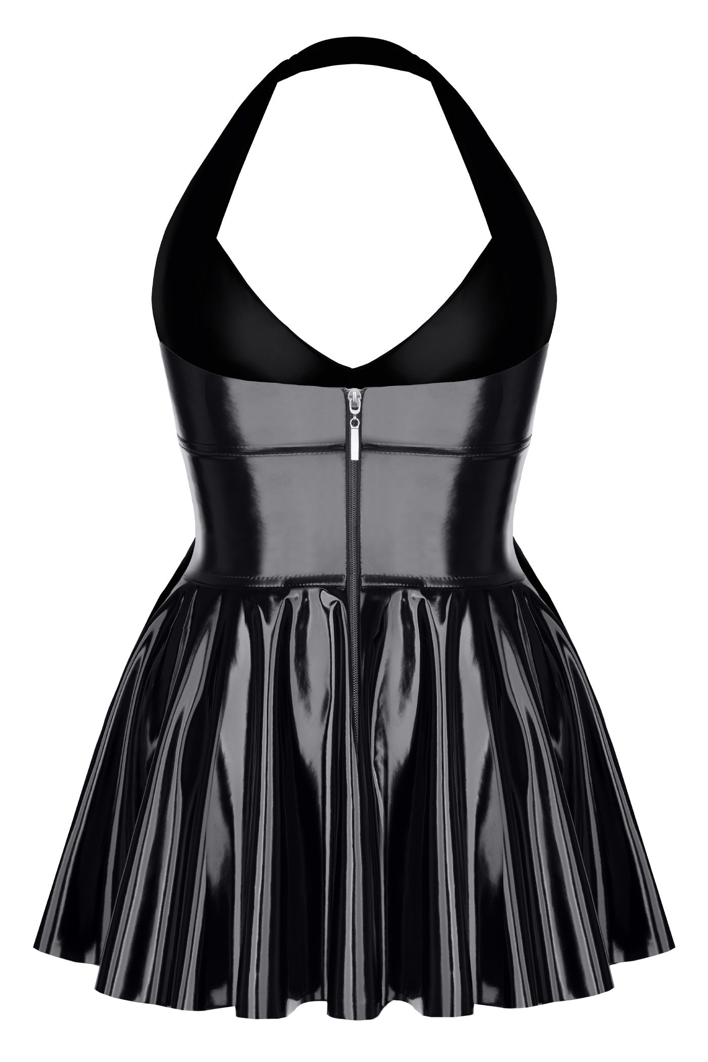 black vinyl mini dress TDSvenja001 - 5XL-1