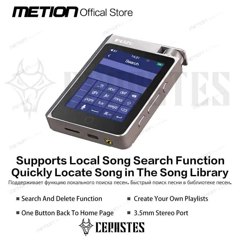 HiFi Lossless MP3 Player with Bluetooth 5.0 - 2.8" Screen, 16GB Storage, 14-Hour Battery | Portable Walkman