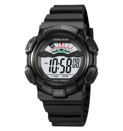 Daniel Klein Digital Sports Black Silicone Watch DK.2153-3 Kiwi Watches