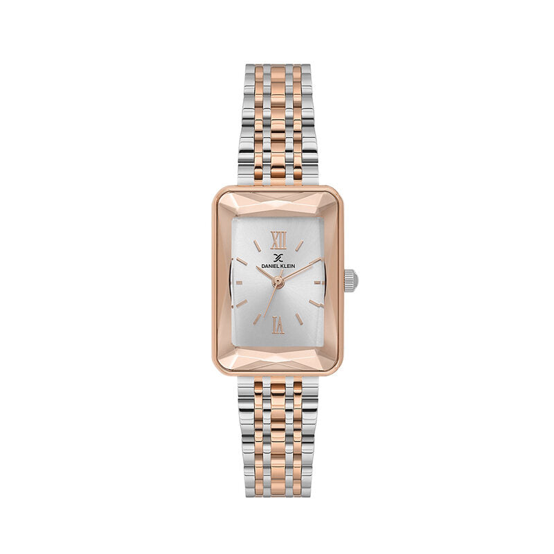 Daniel Klein Classic Rectangular Two Tone Watch - DK.1.13875-6 Kiwi Watches