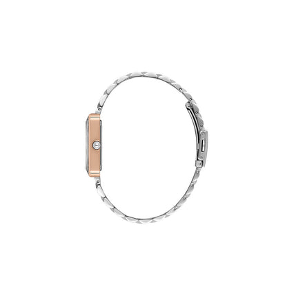 Daniel Klein Classic Rectangular Two Tone Watch - DK.1.13875-6 Kiwi Watches
