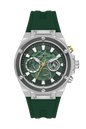 Daniel Klein Exclusive Green Skeleton Dial and Silicone Strap Silver Watch - DK.1.13889-2 Kiwi Watches