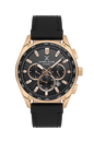 Daniel Klein Exclusive Black Dial and Genuine Leather Strap Rose Gold Watch - DK.1.13902-3 Kiwi Watches
