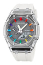 Daniel Klein Digital Grey Dial White Silicon Strap Watch - DK.2100-4 Kiwi Watches