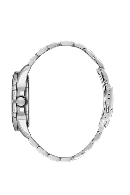 Daniel Klein Premium Day Date Window Blue Dial Silver Watch - DK.1.13884-5 Kiwi Watches