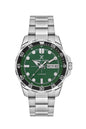 Daniel Klein Premium Day Date Window Green Dial Silver Watch - DK.1.13884-2 Kiwi Watches