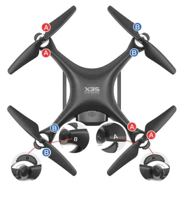 X35 4K Drone with Gimbal - 30-Min Flight Time & 1000m Range | Professional Drone