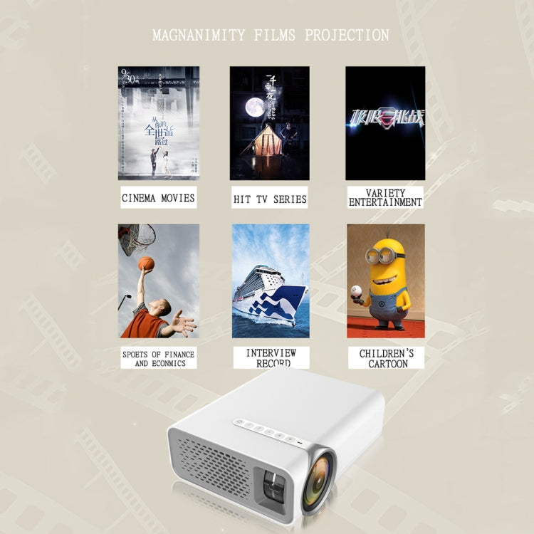 YG520 1800 Lumens HD LCD Projector,Built in Speaker,Can Read U disk, Mobile hard disk,SD Card, AV connect DVD, Set top box.