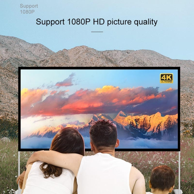 Outdoor Bracket Folding Polyester Projector Film Curtain, Size:84 inch (16:9)