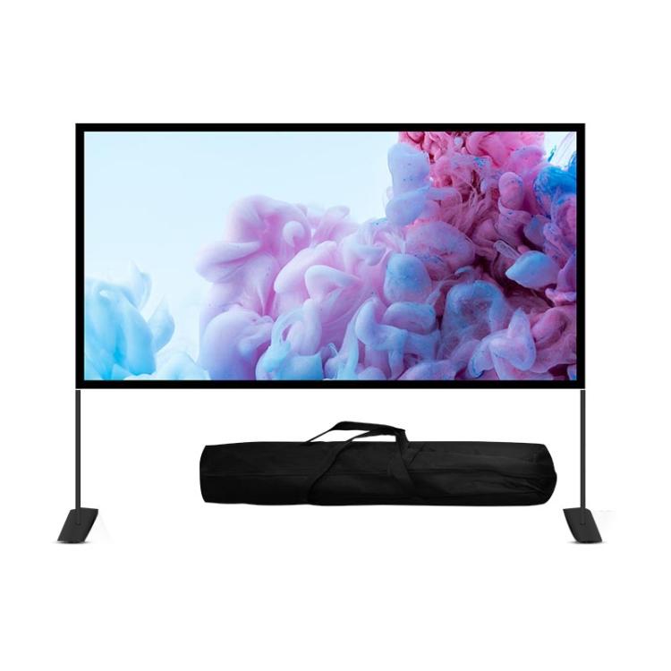 Outdoor Bracket Folding Polyester Projector Film Curtain, Size: 120 inch (16:9)