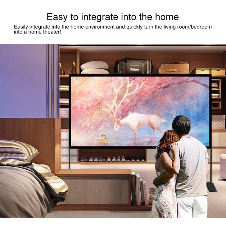 Outdoor Bracket Folding Polyester Projector Film Curtain, Size: 120 inch (16:9)