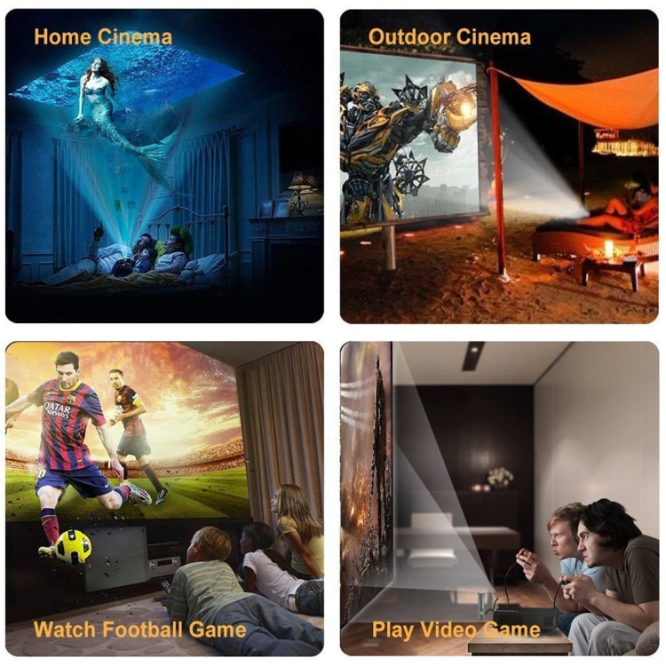 Wejoy L5 Home Theater Adjustable Optical Keystone Full HD 1080P LED LCD Video Projector with Remote Control