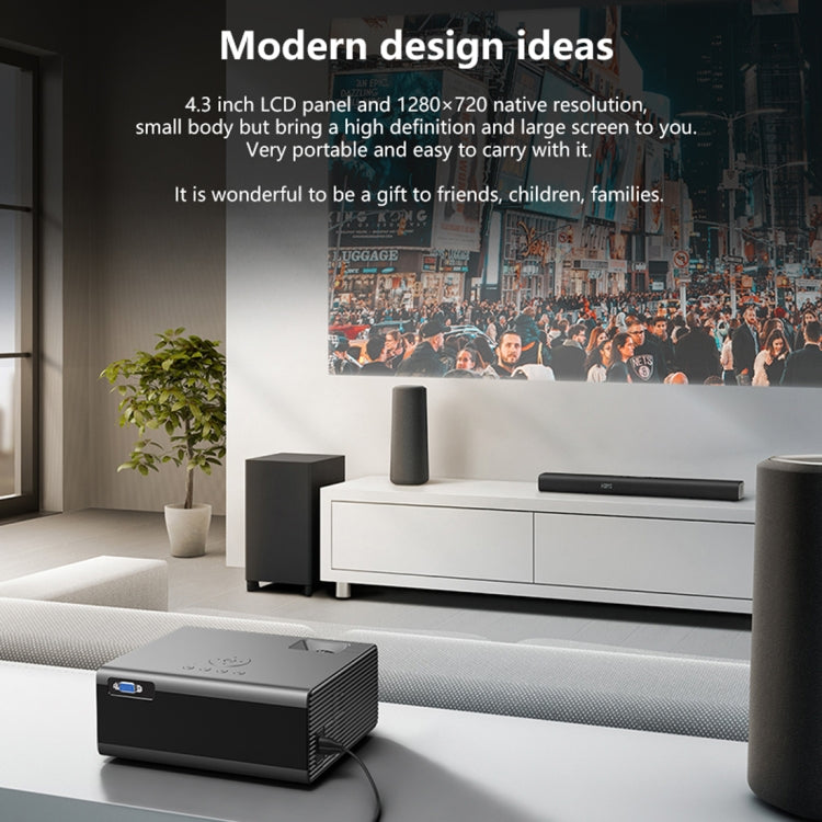 RD825 1280x720 2200LM Mini LED Projector Home Theater, Support HDMI & AV & VGA & USB, Mobile Phone Version