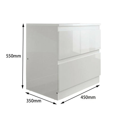 'Monaco' Bedroom Set (Bedside Table*2 + Chest of 3 Drawers) sue-e furniture